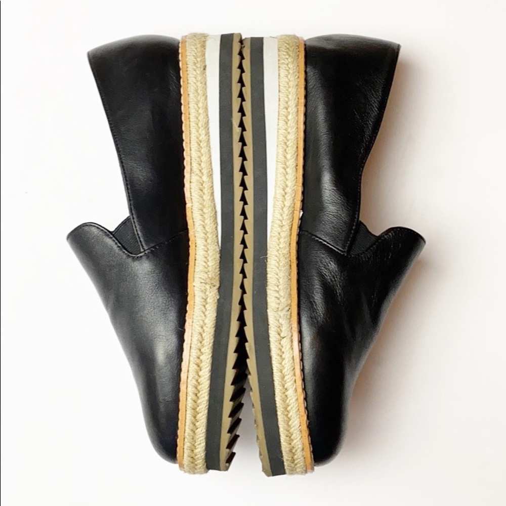 Crown Vintage | Bina Black Leather Loafer Slip On View 3